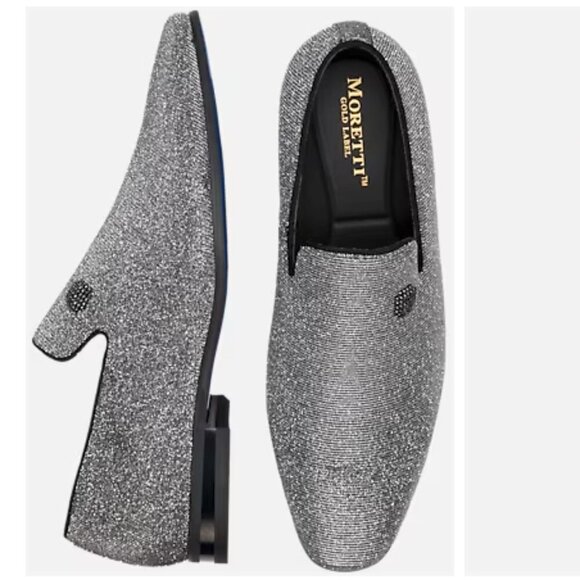 Moretti Gustine Sparkle Formal Loafers size: 8 D-Width - Picture 1 of 2